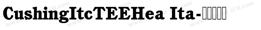 CushingItcTEEHea Ita字体转换